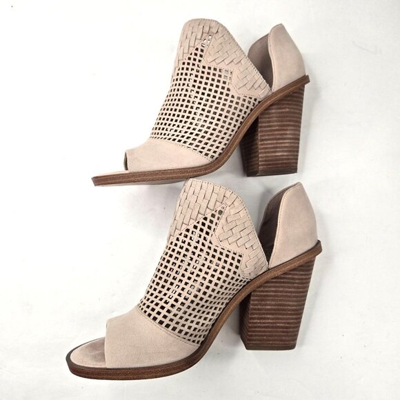 Vince Camuto Cream Ankle Booties - Picture 7 of 11